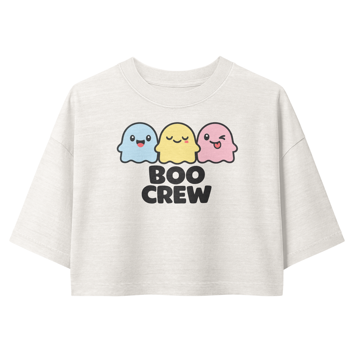 Boo Crew Cropped Tee – Women's Halloween Crop Top - Unsolicited Apparel