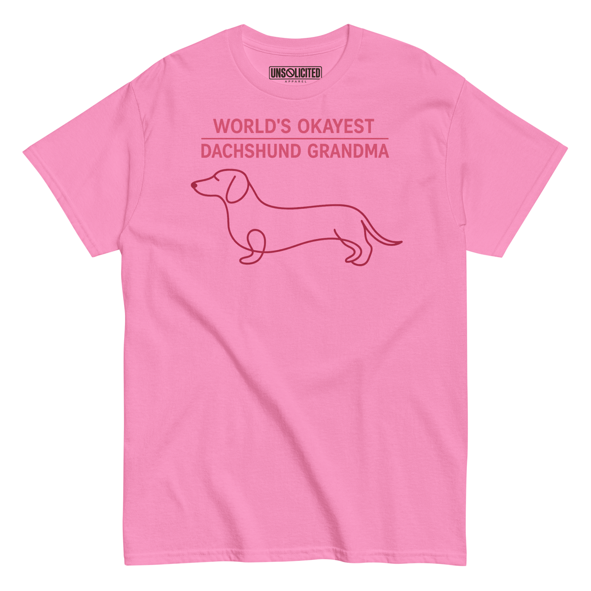 World's Okayest Dachshund Grandma Shirt - Unsolicited Apparel