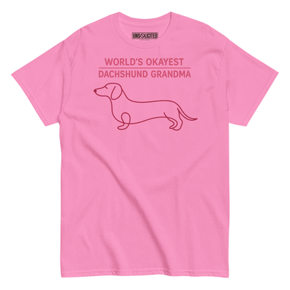 World's Okayest Dachshund Grandma Shirt - Unsolicited Apparel