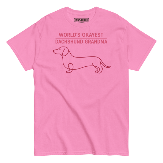 World's Okayest Dachshund Grandma Shirt - Unsolicited Apparel