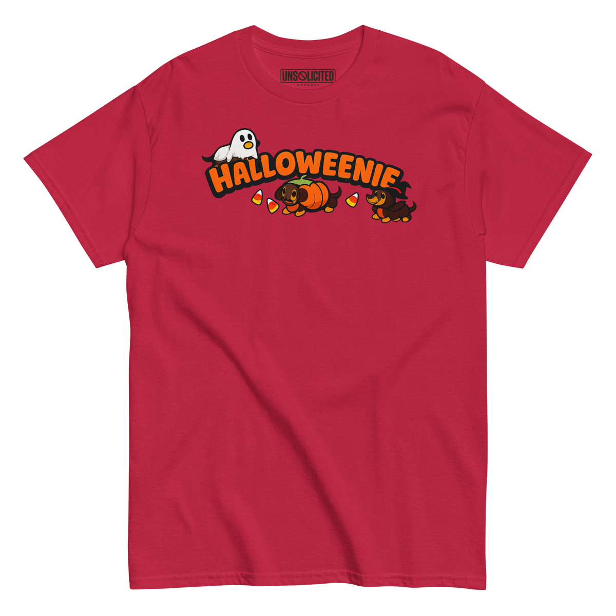 Halloweenie Wiener Dog Halloween Shirt - Unsolicited Apparel