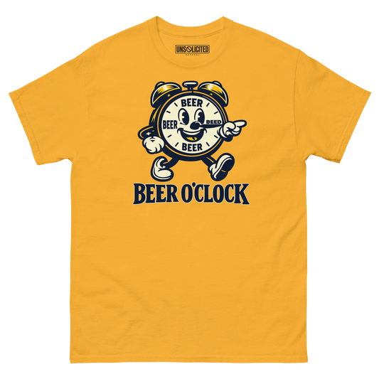 Beer O'Clock Funny Drinking Shirt - Unsolicited Apparel