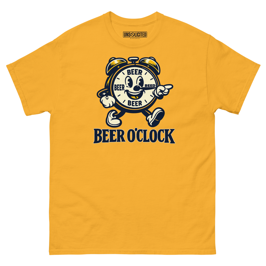 Beer O'Clock Funny Drinking Shirt - Unsolicited Apparel