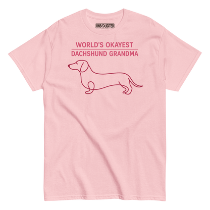 World's Okayest Dachshund Grandma Shirt - Unsolicited Apparel