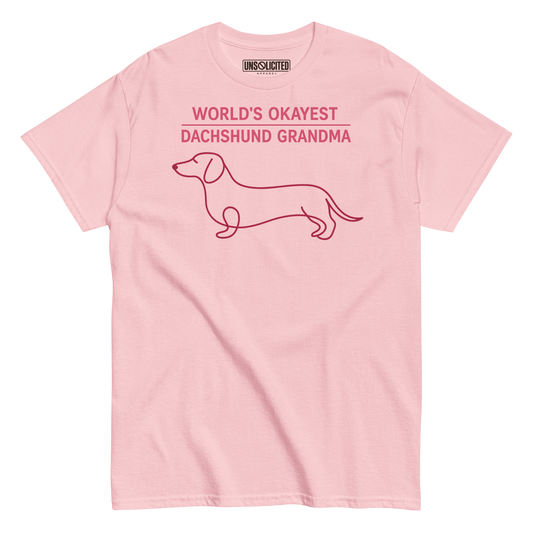 World's Okayest Dachshund Grandma Shirt - Unsolicited Apparel