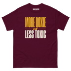 More Doxie, Less Toxic Shirt in Maroon, front view