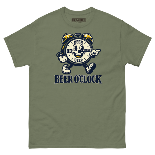 Beer O'Clock Funny Drinking Shirt - Unsolicited Apparel