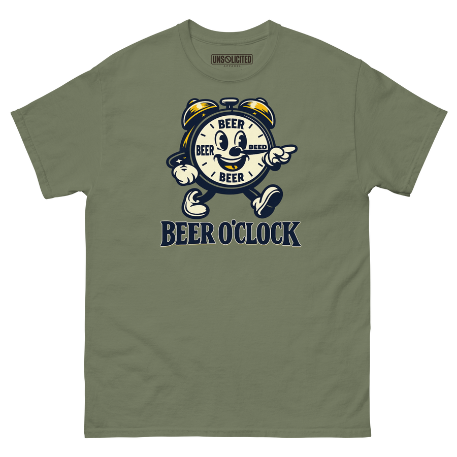 Beer O'Clock Funny Drinking Shirt - Unsolicited Apparel