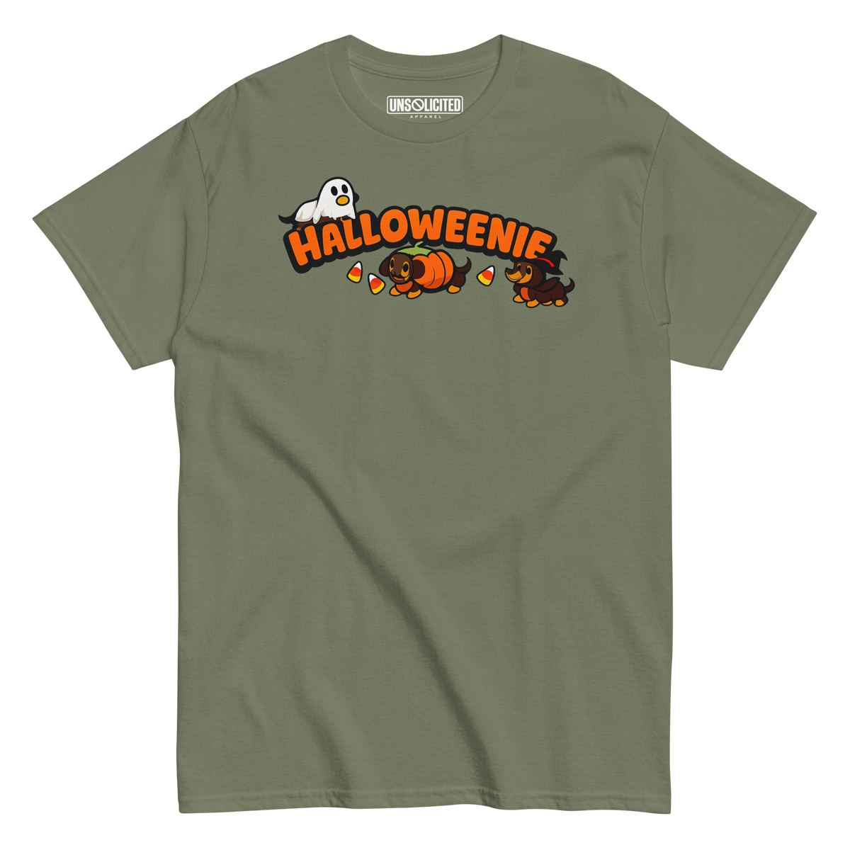 Halloweenie Wiener Dog Halloween Shirt - Unsolicited Apparel
