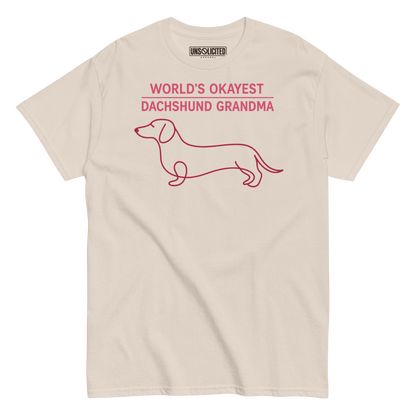 World's Okayest Dachshund Grandma Shirt - Unsolicited Apparel