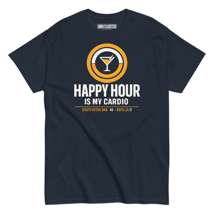 Happy Hour Is My Cardio Funny Drinking Shirt - Unsolicited Apparel