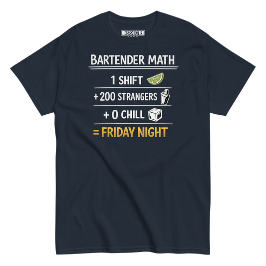 Bartender Math Shirt - Unsolicited Apparel