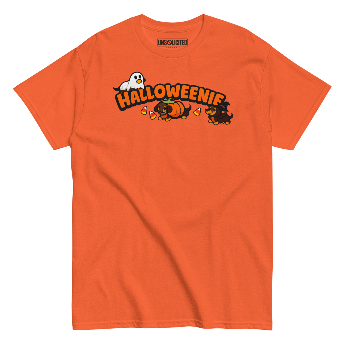 Halloweenie Wiener Dog Halloween Shirt - Unsolicited Apparel