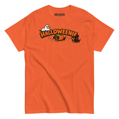 Halloweenie Wiener Dog Halloween Shirt - Unsolicited Apparel