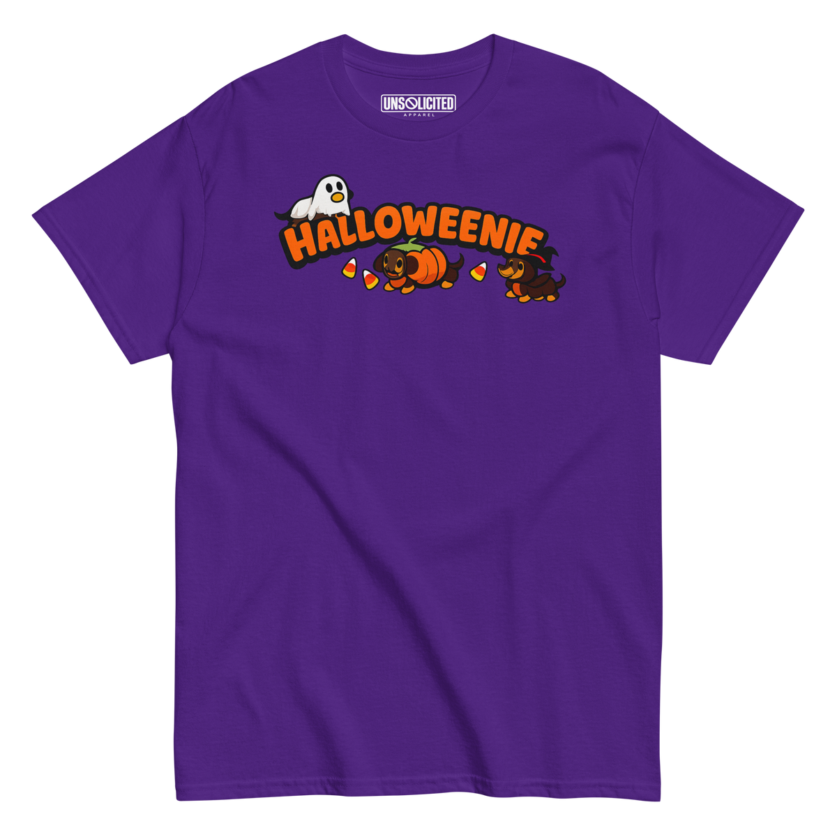 Halloweenie Wiener Dog Halloween Shirt - Unsolicited Apparel