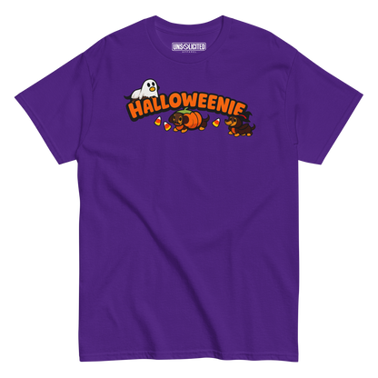 Halloweenie Wiener Dog Halloween Shirt - Unsolicited Apparel