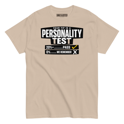 Your Tip Is a Personality Test Bartender Shirt - Unsolicited Apparel