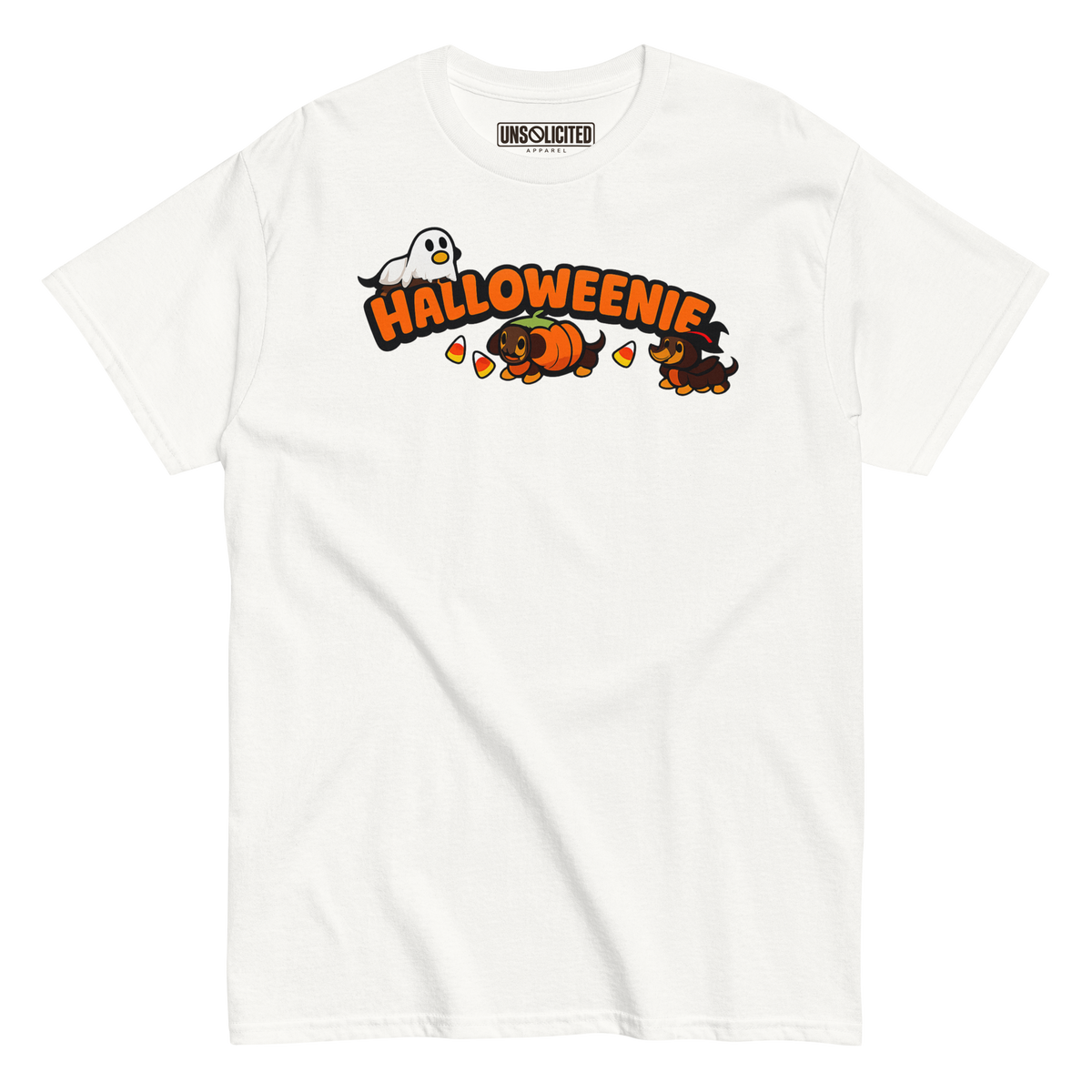 Halloweenie Wiener Dog Halloween Shirt - Unsolicited Apparel