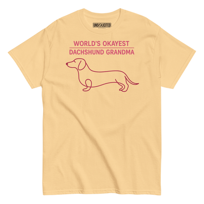 World's Okayest Dachshund Grandma Shirt - Unsolicited Apparel