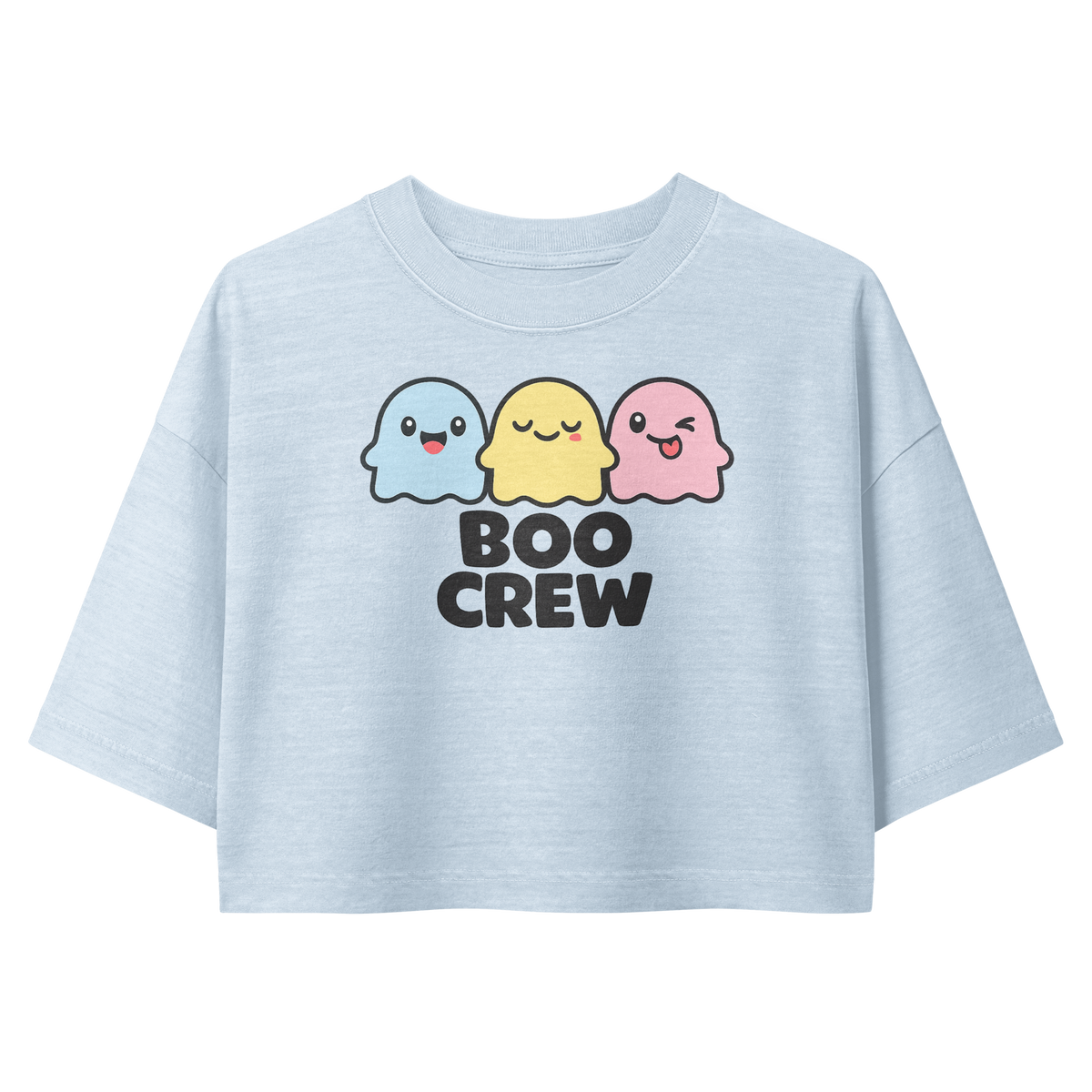 Boo Crew Cropped Tee – Women's Halloween Crop Top - Unsolicited Apparel