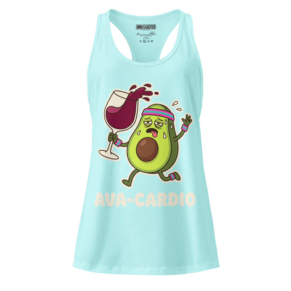 Ava-Cardio funny avocado workout tank top in Cancun