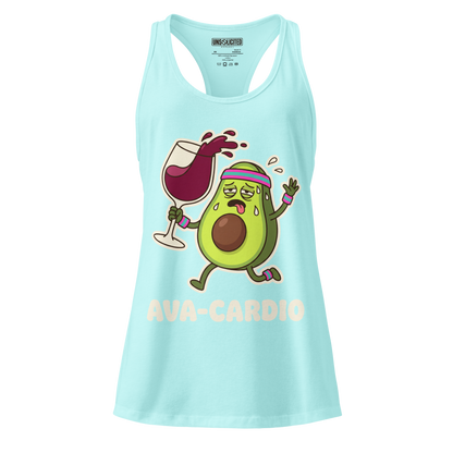 Ava-Cardio funny avocado workout tank top in Cancun
