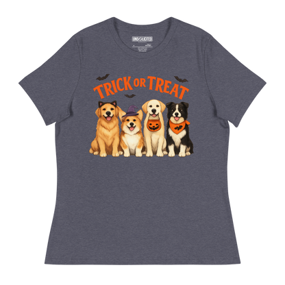 Trick or Treat Dog Mom Shirt – Funny Halloween Dog Tee - Unsolicited Apparel