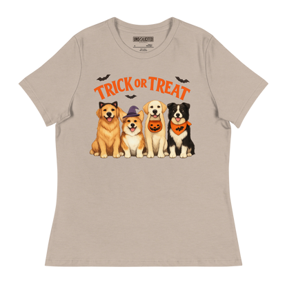 Trick or Treat Dog Mom Shirt – Funny Halloween Dog Tee - Unsolicited Apparel